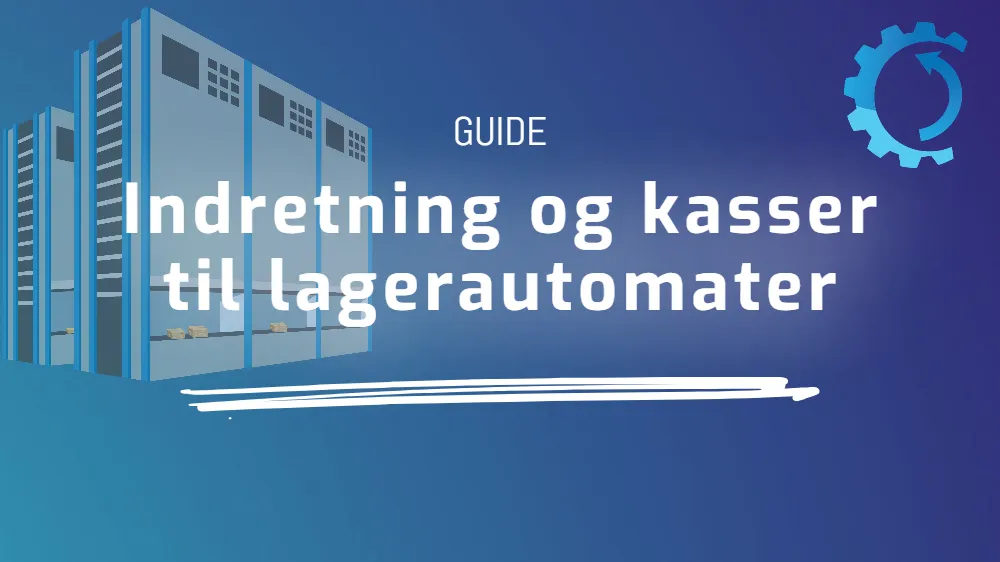 Indretning og kasser til lagerautomater